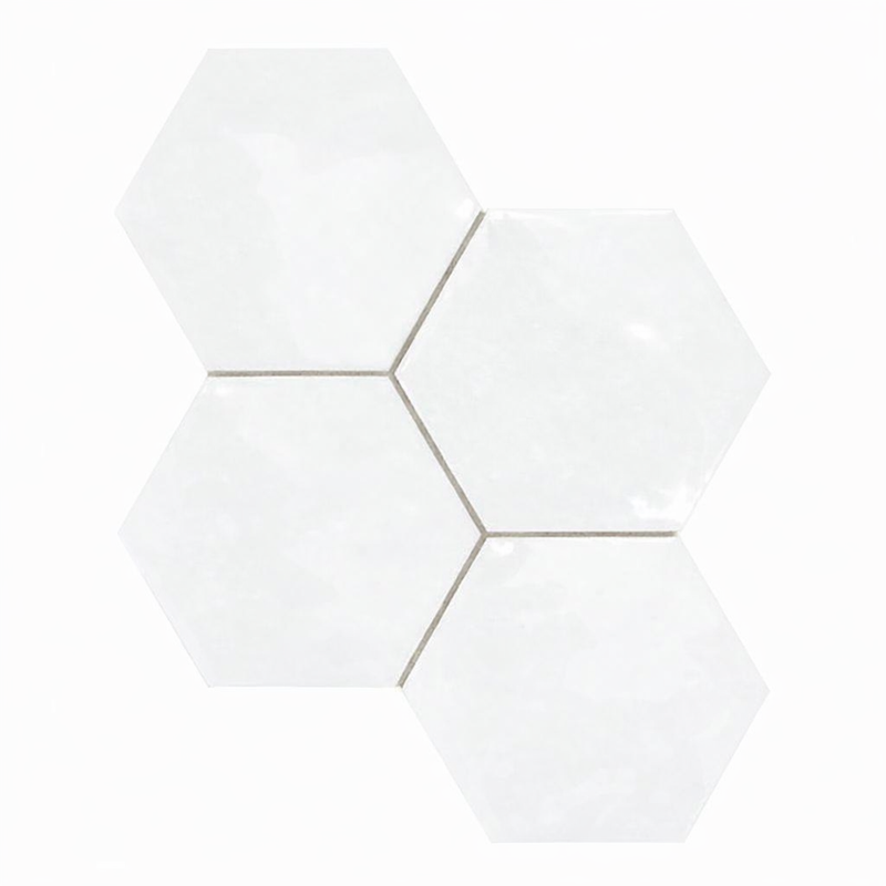 Thassos White (Greek) Marble 6x6 Polished Hexagon Mosaic
