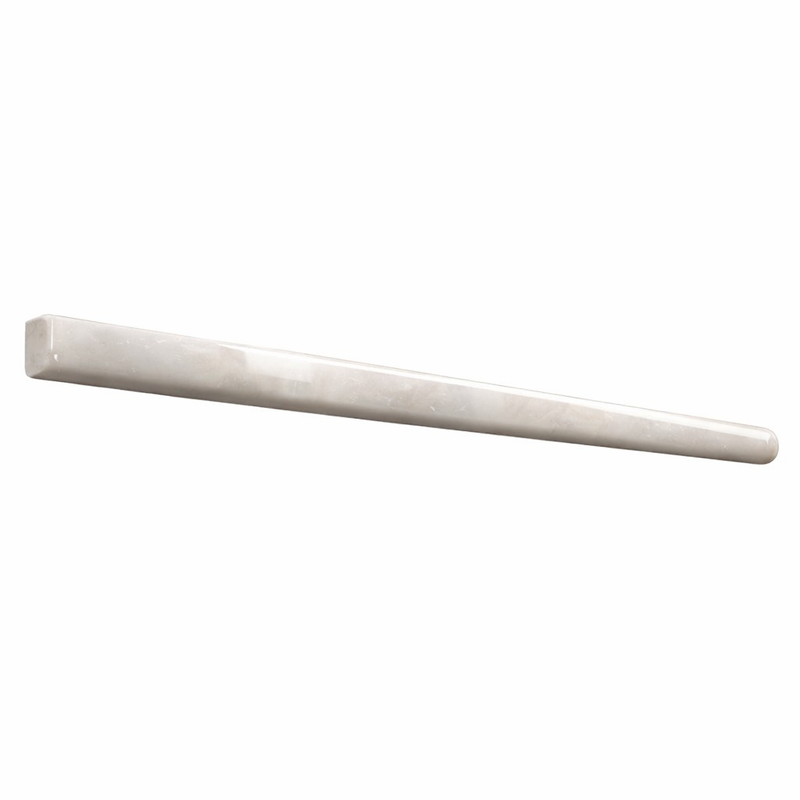 White Pearl (Turkish Botticino) (Botticino) Marble 1/2x12 Polished Tile Pencil Liner