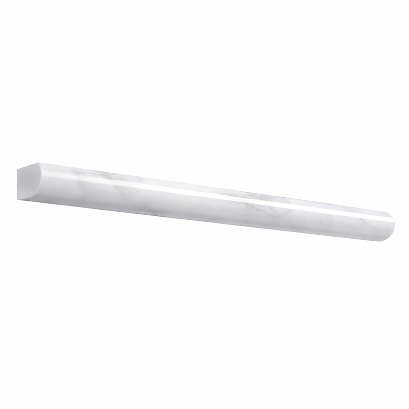 Bianco Dolomiti (White Dolomite) 1/2x12 Polished Tile Pencil Liner