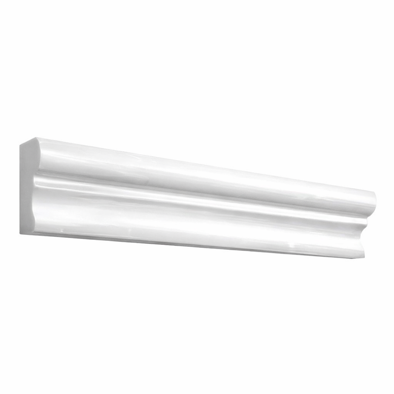 Thassos White (Greek) Marble 2x12 Polished Tile Crown (Mercer) Molding Crown Molding