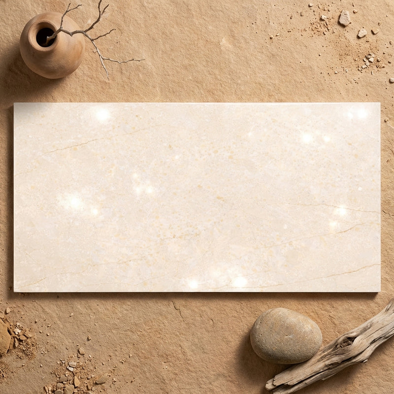 Crema Marfil (Spanish) Marble 3x6 Cream Polished Tile