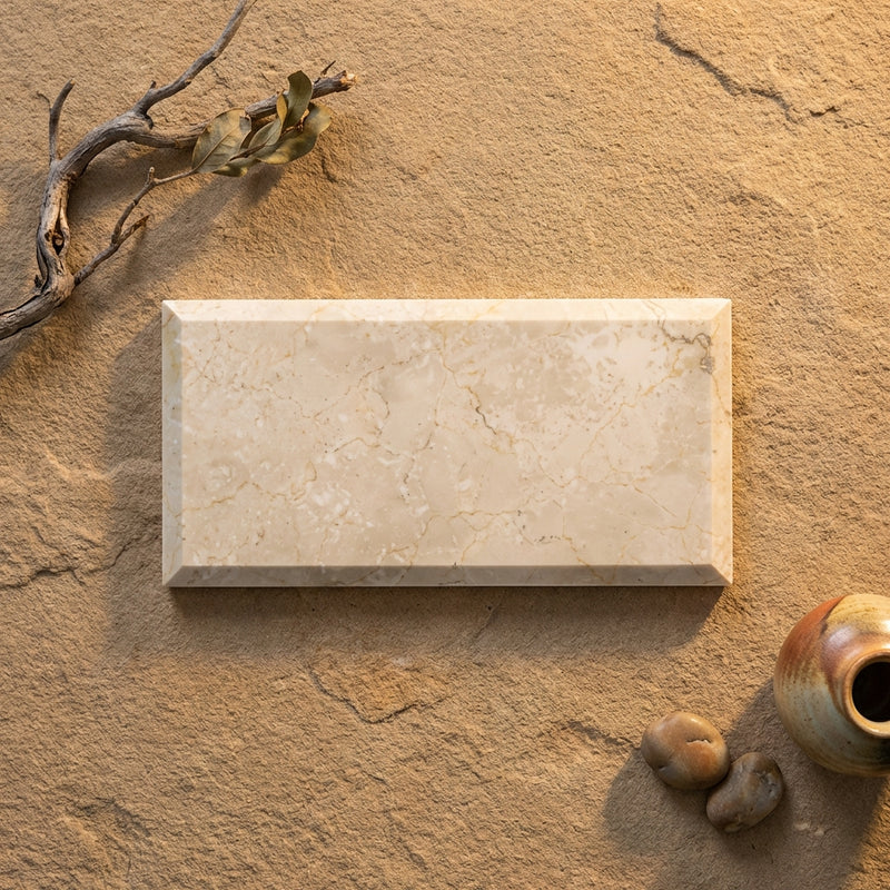 Crema Marfil (Spanish) Marble 3x6 Cream Polished Tile
