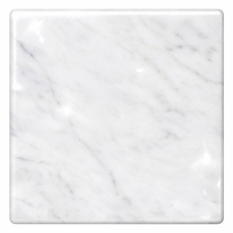 Carrara White (Italian) Marble 4x4 Polished Tile