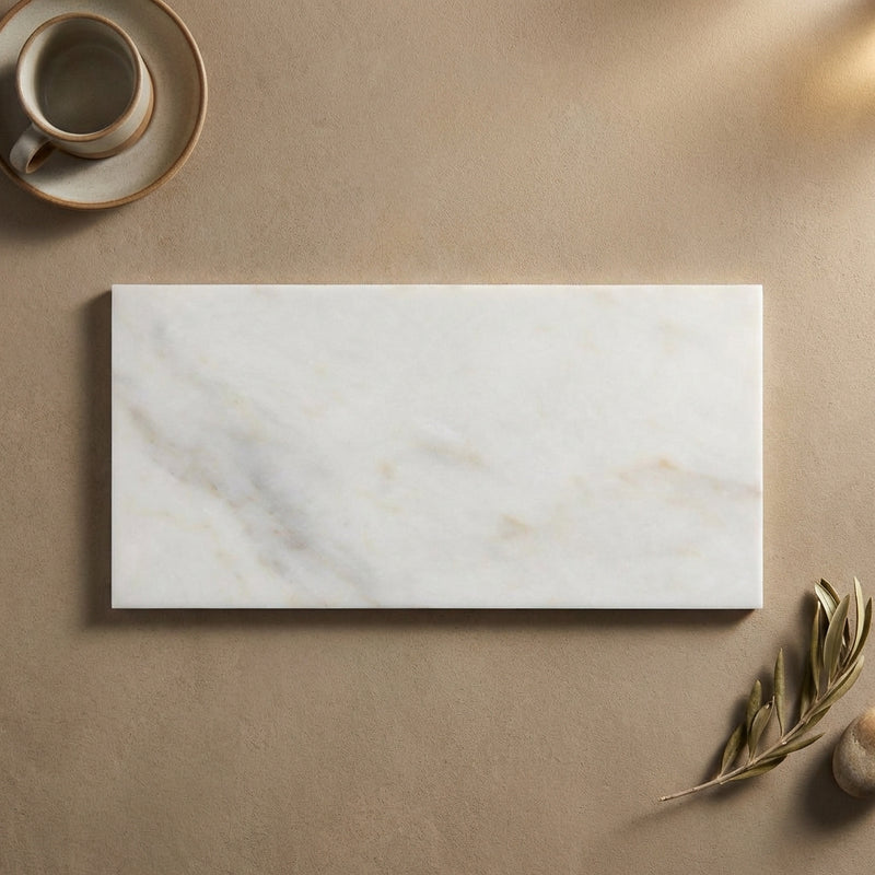 Calacatta Oliva Marble 6x12 Polished Tile