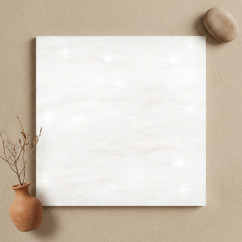 Bianco Dolomiti (White Dolomite) 18x18 Polished Tile