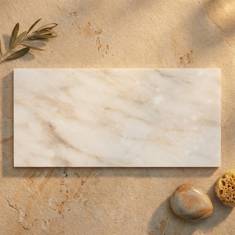 Calacatta Oliva Marble 18x36 Polished Tile