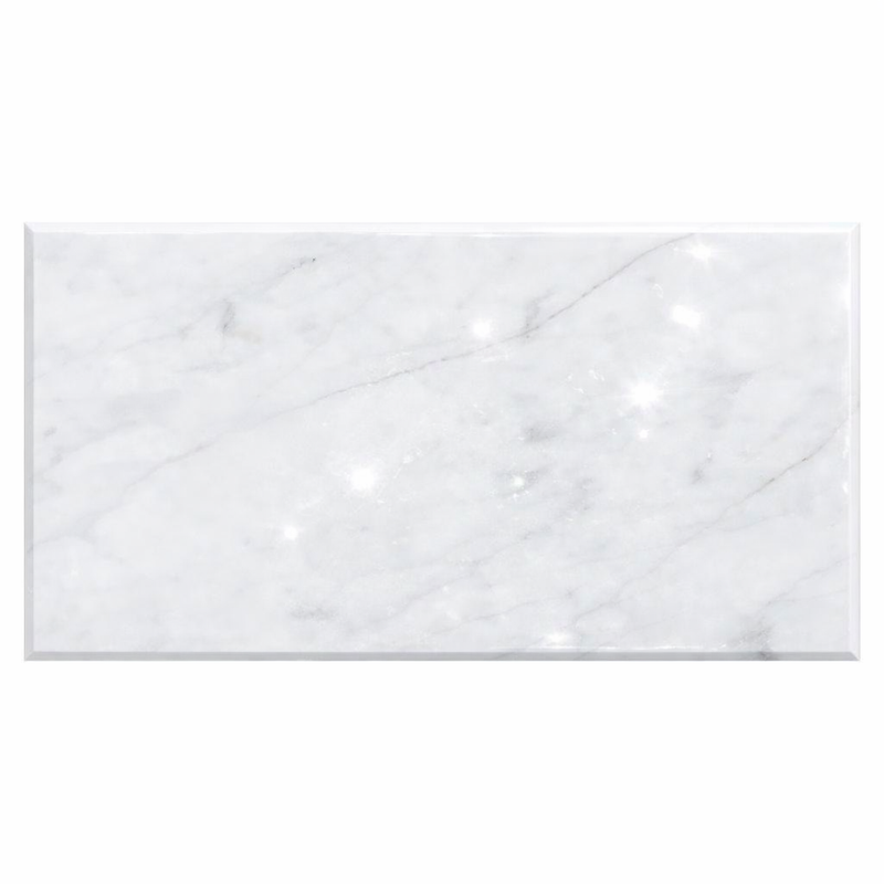 Carrara White (Italian) Marble 18x36 Polished Tile