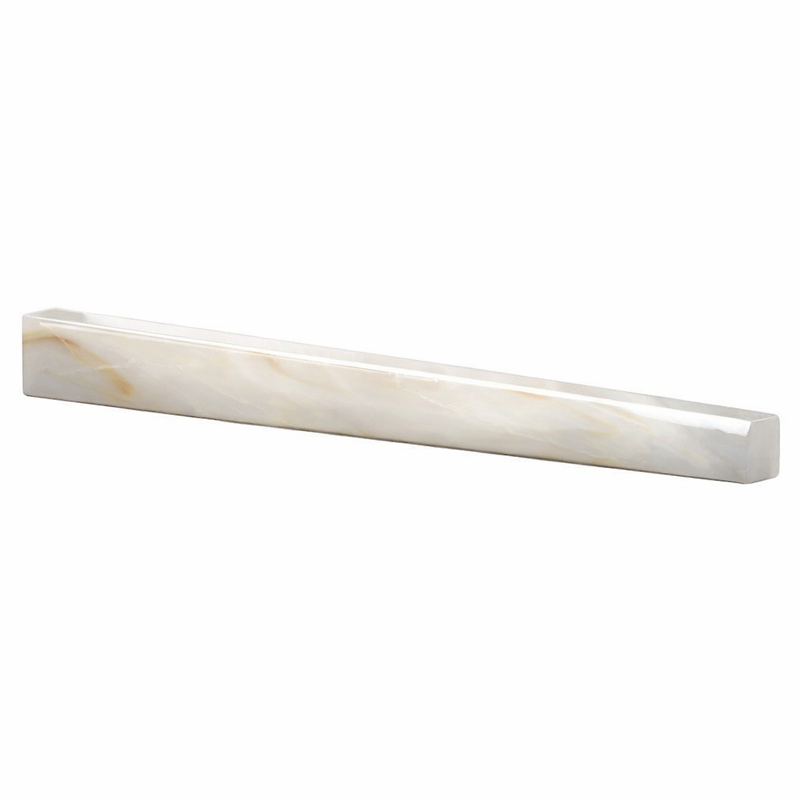 Calacatta Gold (Italian) Marble 3/4x12 Polished Tile Bullnose Liner