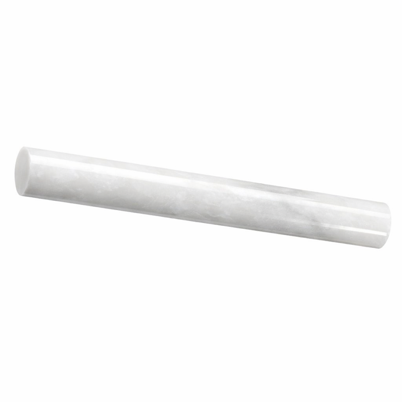 Calacatta Gold (Italian) Marble 1x12 Polished Tile Quarter-Round Trim