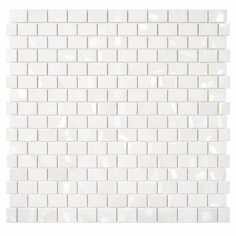 Calacatta Oliva Marble 5/8x5/8 (Staggered) Polished Mosaic