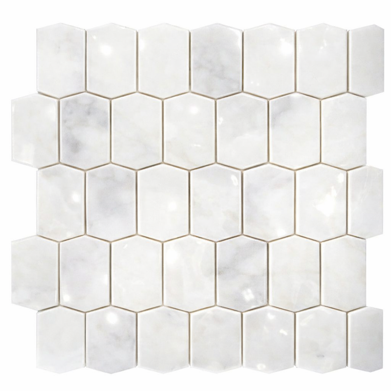 Calacatta Oliva Marble Polished Picket Mosaic