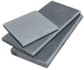 Indian Black Limestone Tumbled & Brushed 16 x 24 x 1.25 Bullnose Coping