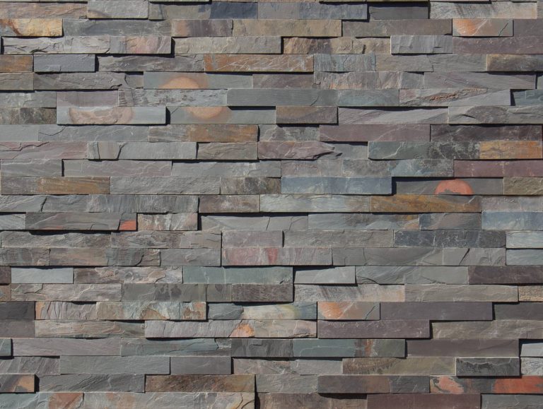 Natural Stone Indian Gold Split Face 6 x 24 Flat Panel Stone Veneer