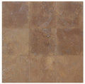 Noce Travertine Filled, Honed & Straight Edge 18 x 18 x 1/2 Cross Cut Tile