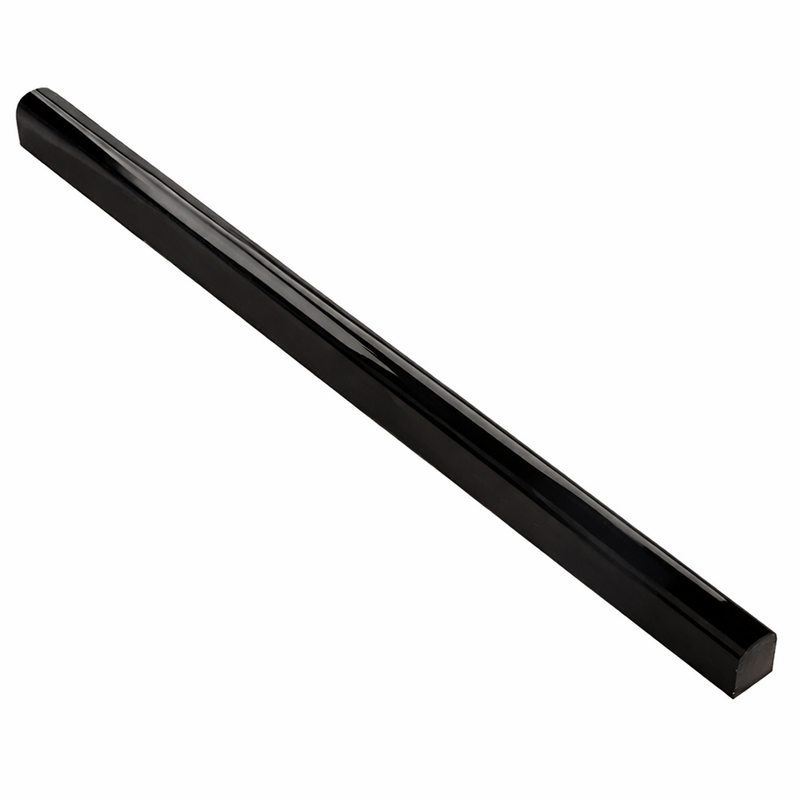 Absolute Black Granite 1/2x12 Polished Tile Pencil Liner