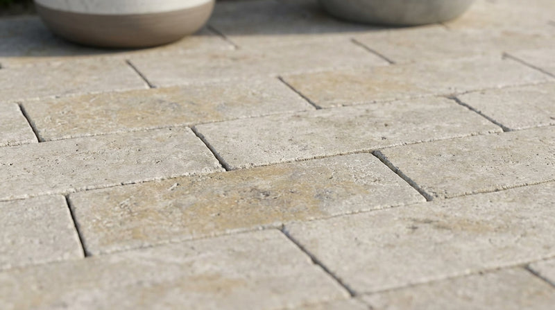 Autumn Leaves Scabos Travertine Tumbled 6 x 12 x 1.25 Paver