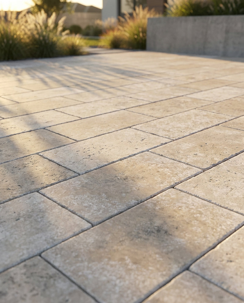 Autumn Leaves Scabos Travertine Tumbled 6 x 12 x 1.25 Paver
