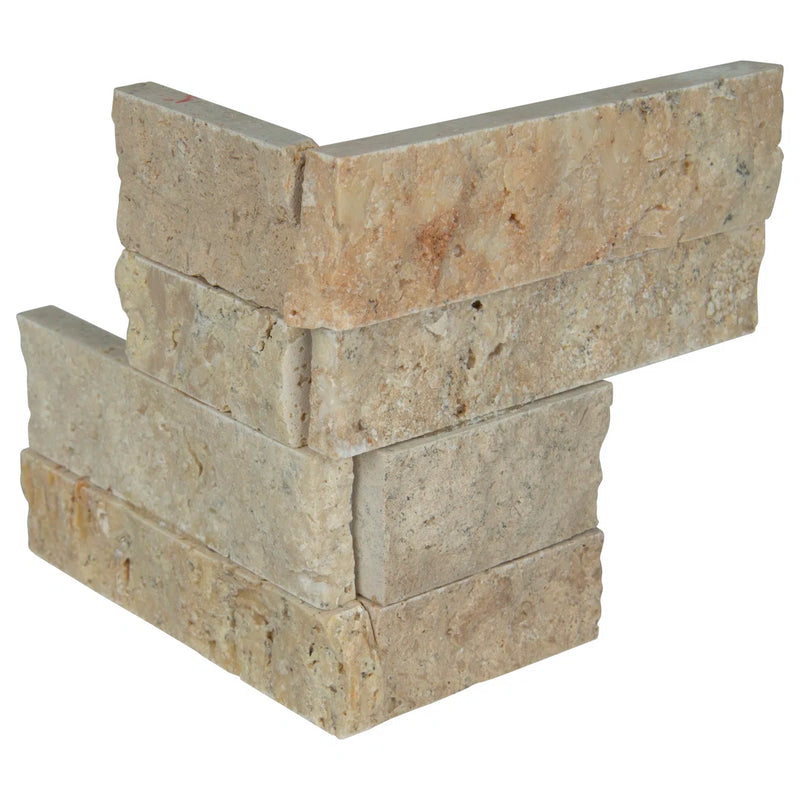 Cordoba Cream Stone Split Face 4xFREE Stone Veneer Corner
