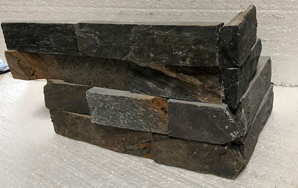 Tropical Gold Stone Split Face 6 x 18 x 6 (2 Pc) Dog Ear Corner Stone Veneer