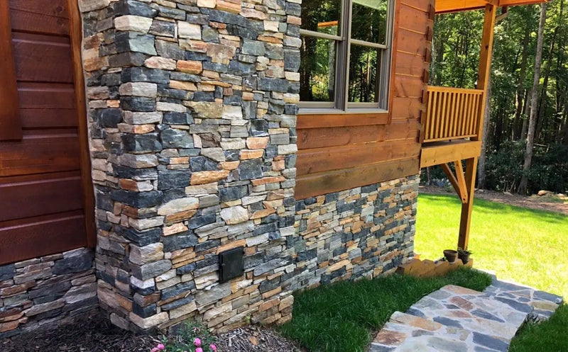 Verona Stone Polished 6 x 18 x 6 L Shape Glued Corner Stone Veneer