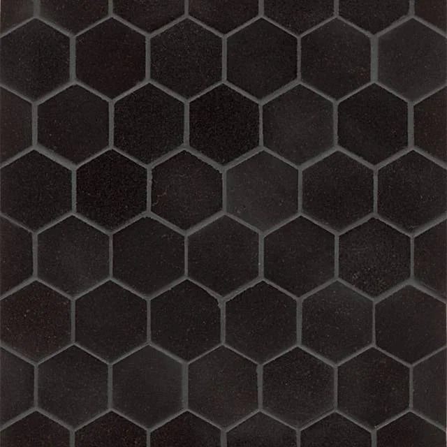 Absolute Black 12.5x11.75 Hexagon Polished Granite Tile