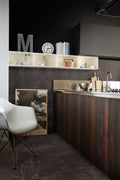 AbsoluteSlate Black 1x2 Chevron Rectified Porcelain Mosaic Tile
