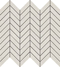 AbsoluteSlate White 1x2 Chevron Rectified Porcelain Mosaic Tile