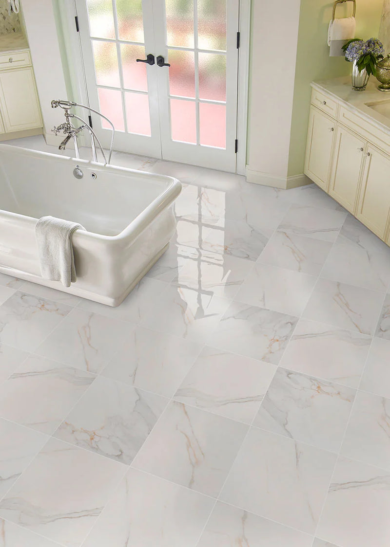 Adella Calacatta 18x18 Matte Porcelain Tile