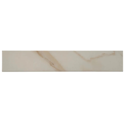 Adella Calacatta 3x18 Bullnose Matte Porcelain Trim