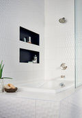 Adella Viso White 12x24 Matte Satin Ceramic Wall Tile