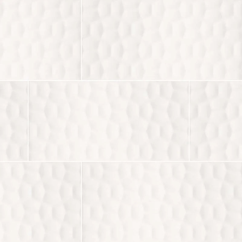 Adella Viso White 12x24 Matte Satin Ceramic Wall Tile
