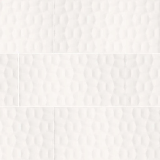 Adella Viso White 12x24 Matte Satin Ceramic Wall Tile