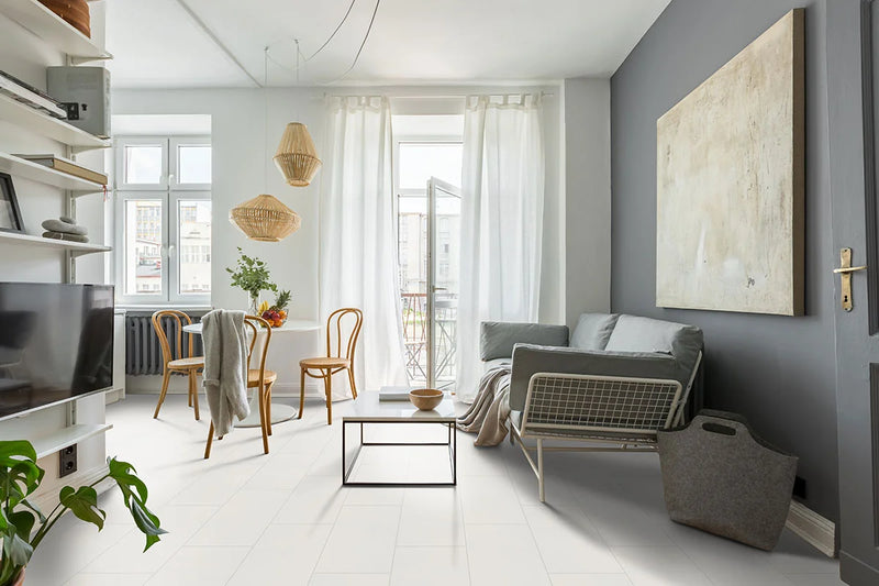 Adella White 12x24 Matte Satin Ceramic Wall Tile