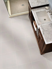 Adella White 18x18 Matte Porcelain Tile