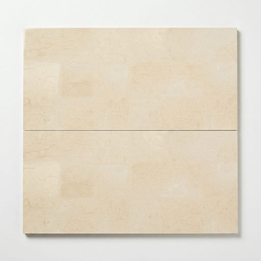Adour Creme Limestone Tile 12x24 Polished 1/2 inch close-up