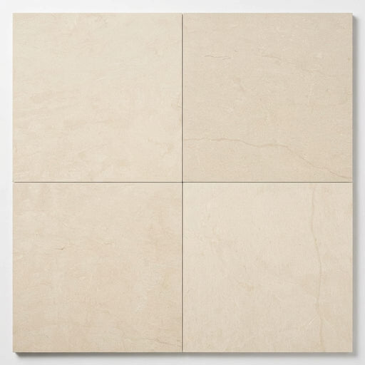 Adour Creme Limestone Tile 18x18 Honed 1/2 inch close-up