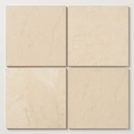 Adour Creme Limestone Tile 18x18 Polished 1/2 inch close-up