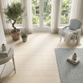 Adour Creme Limestone Tile 6x18 Honed 1/2 inch 8x24 — Sunroom floor