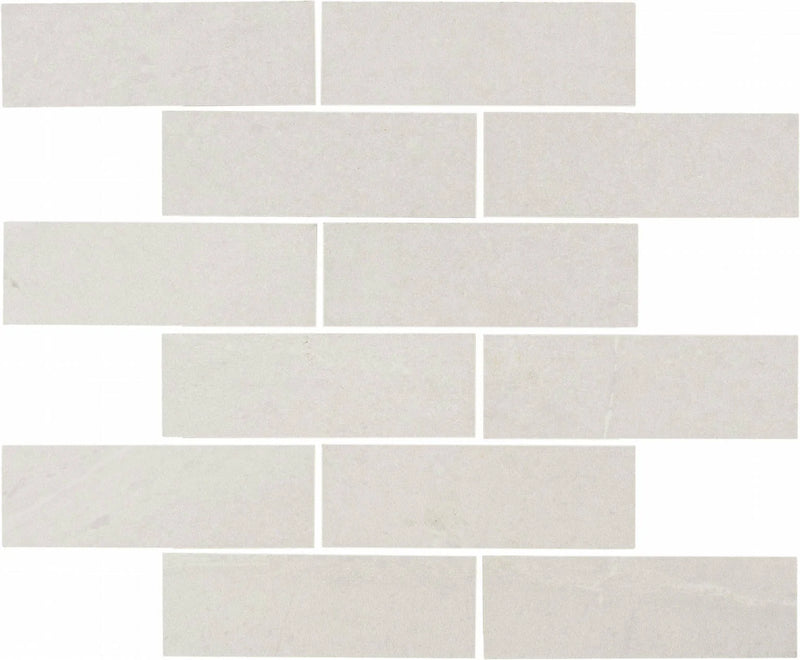 Adrock Frost 2x6 Mosaic Interlocking Porcelain Sheet