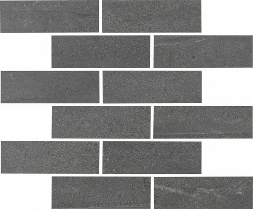 Adrock Shadow 2x6 Interlocking (12x14 Sheet) Porcelain Mosaic Tile