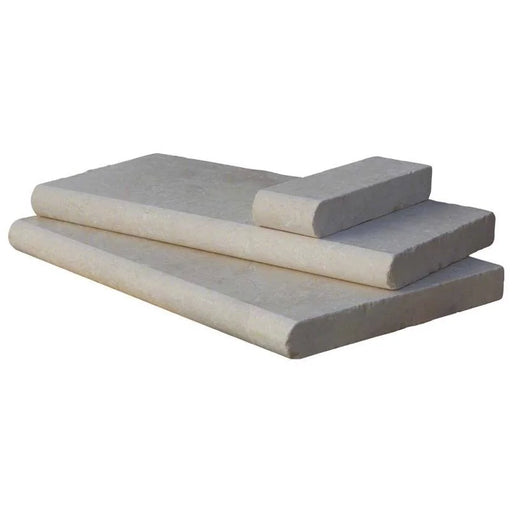 Aegean Pearl 12x24 Sandblast Travertine Pool Coping