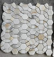 Aether Calacatta 2x2 Honed Marble Mosaic