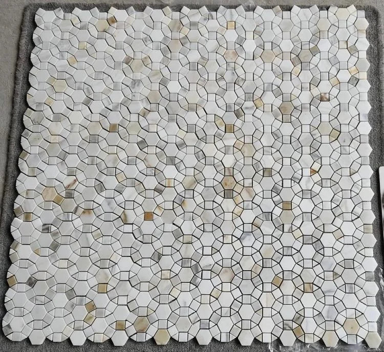 Aether Calacatta 2x2 Honed Marble Mosaic