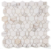 Aether Calacatta 1x2 Polished Marble Mosaic