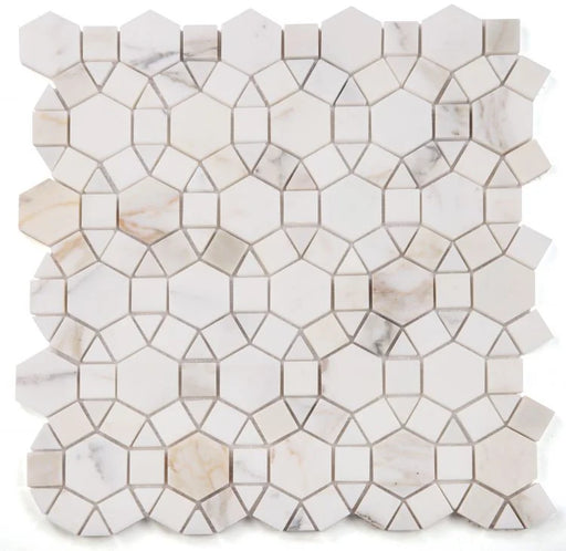 Aether Calacatta 1x2 Polished Marble Mosaic