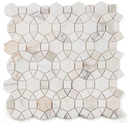 Aether Calacatta 2x2 Honed Marble Mosaic