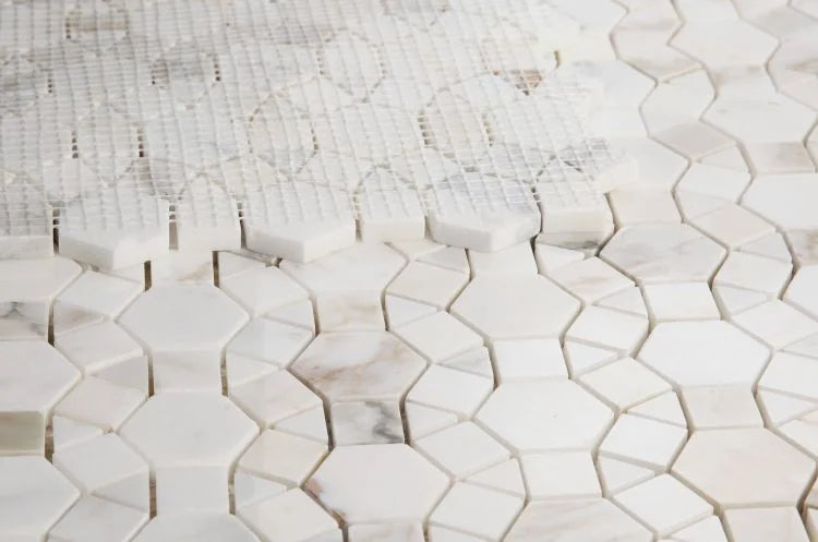 Aether Calacatta 2x2 Honed Marble Mosaic