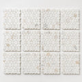 Aether Calacatta 2x2 Honed Marble Mosaic close-up