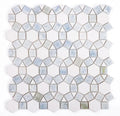 Aether Crystal Ocean 1x2 Marble and Quartzite Mosaic