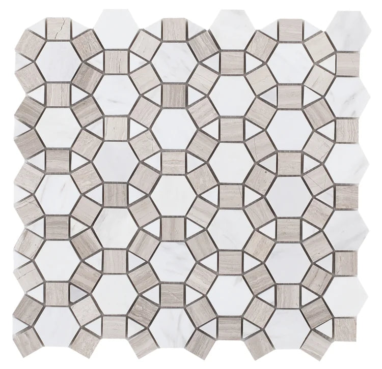 Aether Loft 1x2 Marble Mosaic